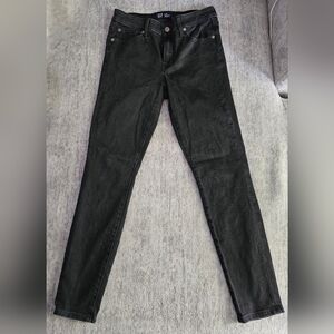 GAP Black Denim Skinny Jeans Size 6/28R
